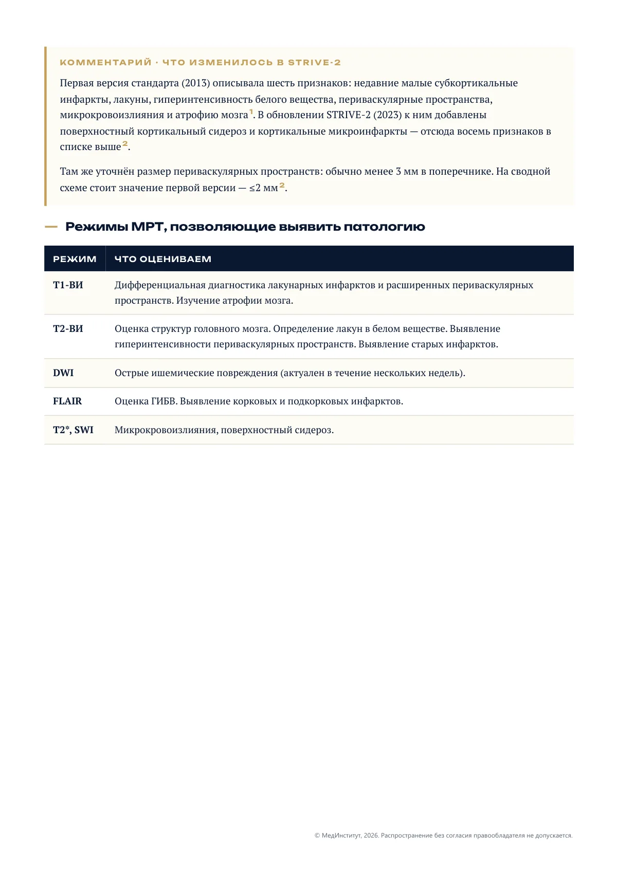 Страница 4 методической разработки «Критерии STRIVE»